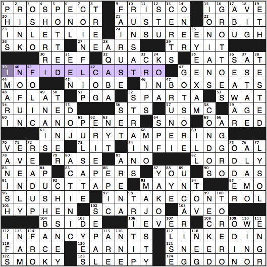 Sunday, March 15, 2015  Diary of a Crossword Fiend